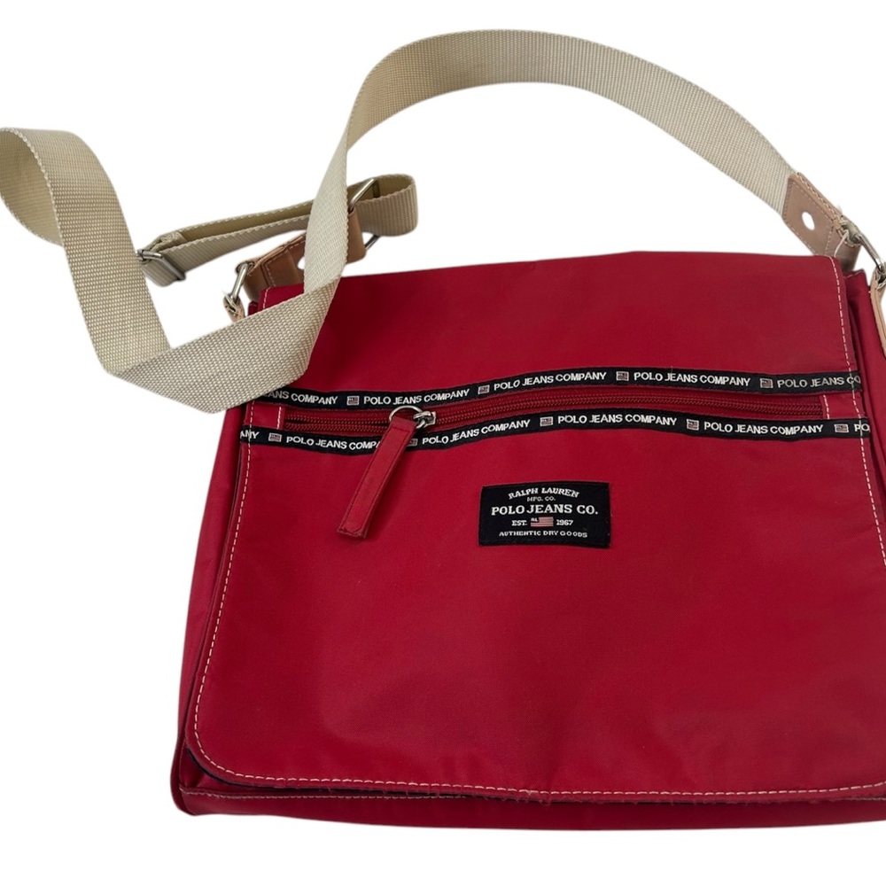 Polo Jeans Co. Vintage Red Crossbody Bag/Tote